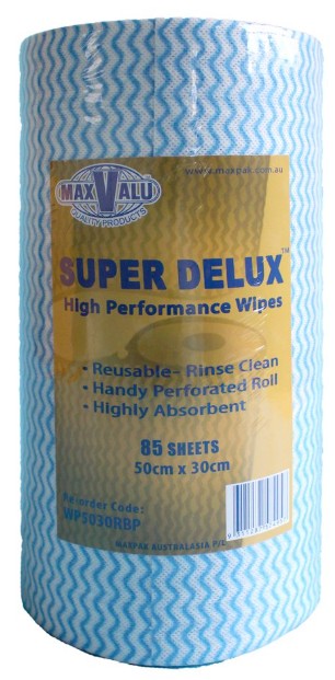 Premium Wipe Rolls (Blue)