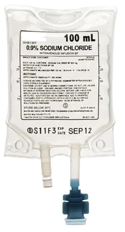 Sodium Chloride 0.9% IV Solution -100ml