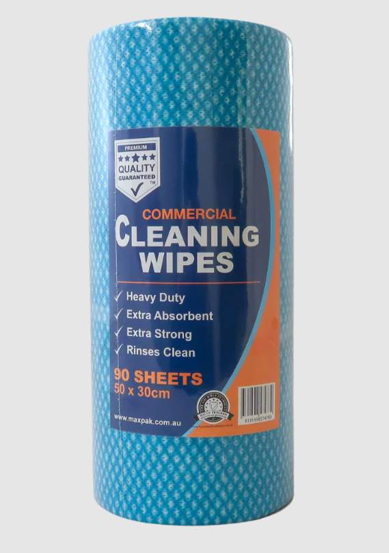 Commercial Cleaning Wipes Roll (BLUE) 90 sheets