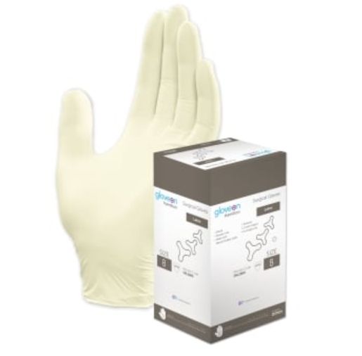 Hamilton Latex Sterile Powder Free Gloves Size 8 - Box of 50