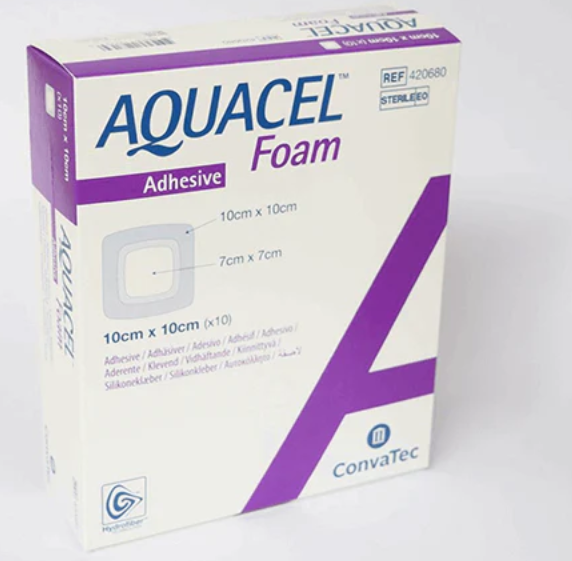 Aquacel Adhesive Foam Dressing 10 X 10cm - BOX/10