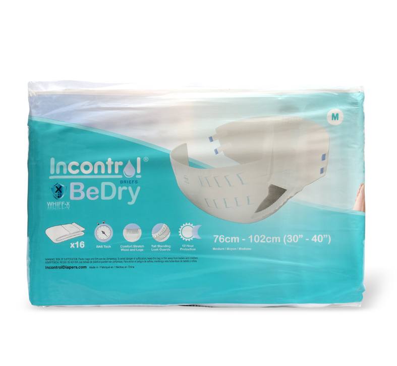 Incontrol BeDry Premium Incontinence Briefs X-Large
